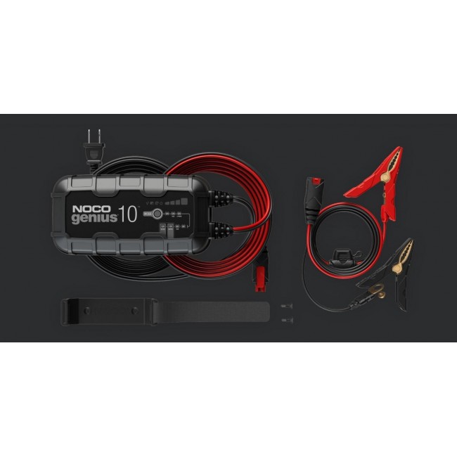 NOCO GENIUS10 EU 10A Battery charger for 6V/12V batteries with maintenance and desulphurisation function NOCO GENIUS10 EU 10A Battery charger for 6V/12V batteries with maintenance and desulphurisation function