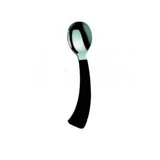Curved spoon for right-handed person Curved spoon for right-handed person