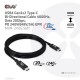 CLUB3D USB4 Gen2x2 Type-C Bi-Directional Cable 4K60Hz, Data 20Gbps, PD 240W(48V/5A) EPR M/M 2m