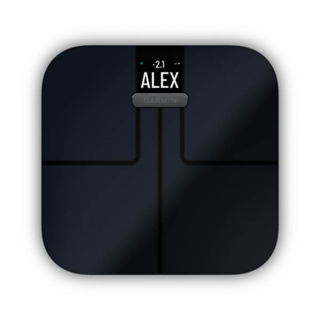 Garmin Index S2 Rectangle Black Electronic personal scale Garmin Index S2 Rectangle Black Electronic personal scale