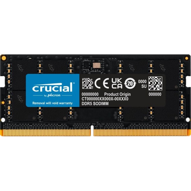 Crucial CT32G56C46S5 memory module 32 GB 1 x 32 GB DDR5 Crucial CT32G56C46S5 memory module 32 GB 1 x 32 GB DDR5