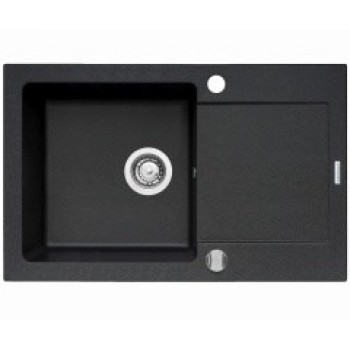 PYRAMIS MIDO (76x44) 1B 1D Flush-mounted sink Rectangular Black