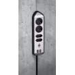 Brennenstuhl 1153590410 power extension 2 m 4 AC outlet(s) Indoor Black, Silver