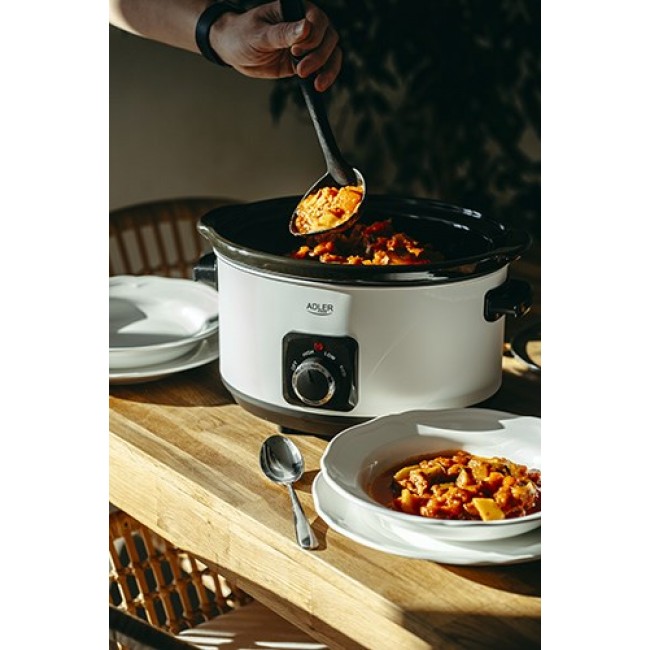 Adler AD 6413W slow cooker 5.8 L 290 W White, Black Adler AD 6413W slow cooker 5.8 L 290 W White, Black
