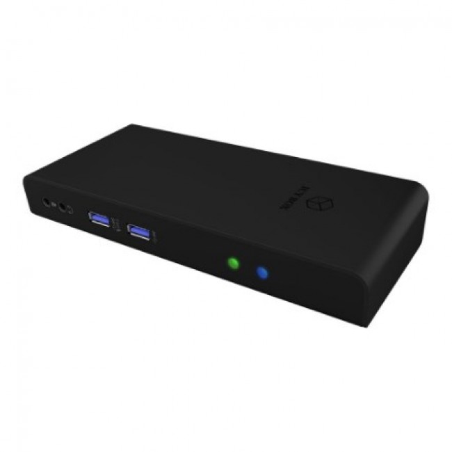 ICY BOX IB-DK2251AC Wired USB 3.2 Gen 2 (3.1 Gen 2) Type-A Black