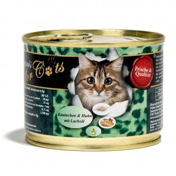 O CANIS Rabbit and chicken with salmon oil - wet cat food - 200g