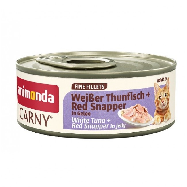 ANIMONDA Carny Adult Fine fillets Jelly White tuna + red snapper - wet cat food - 60g