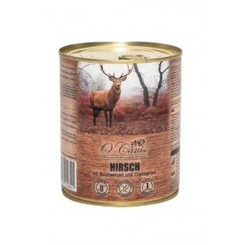 O'CANIS canned dog food- wet food- deer with buckwheat- 800 g