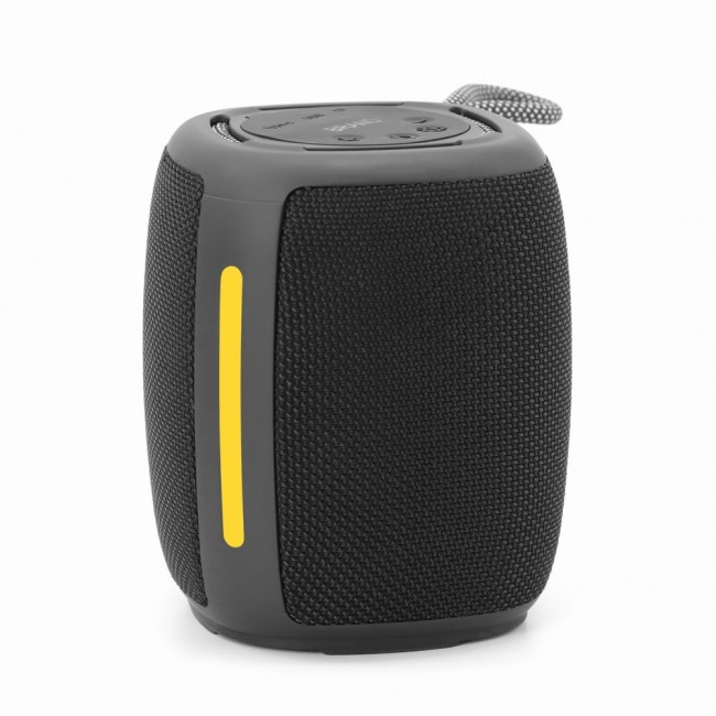 Gembird SPK-BT-LED-03-BK portable Bluetooth speaker with RGB LED Light Black 5W