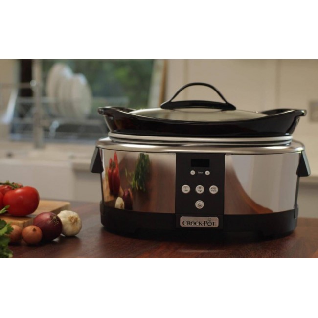 Crock-Pot SCCPBPP605-050 5.7-litre slow cooker (chrome) Crock-Pot SCCPBPP605-050 5.7-litre slow cooker (chrome)