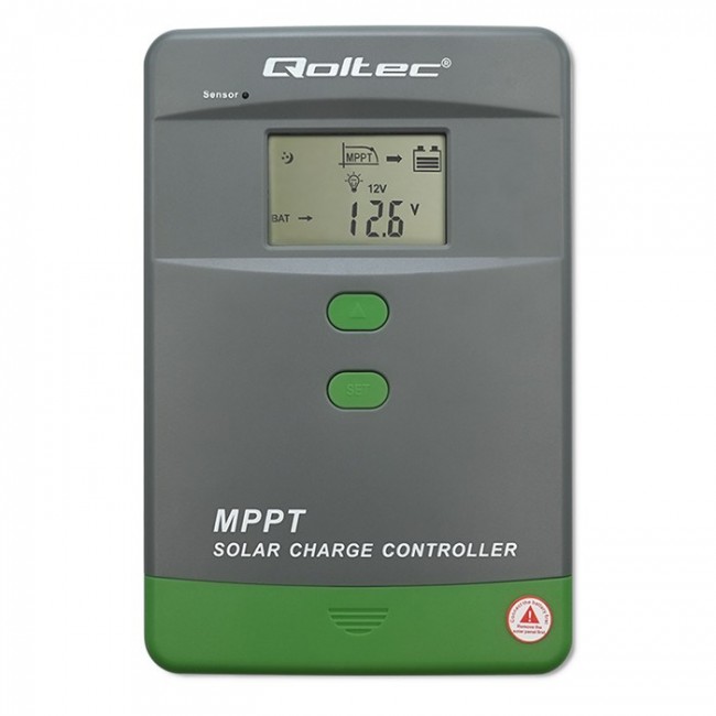 Qoltec Solar Charge Controller MPPT 50A w/ Temp