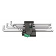 Wera 950/9 Hex-Plus 4 L-key set, metric, chrome-plated