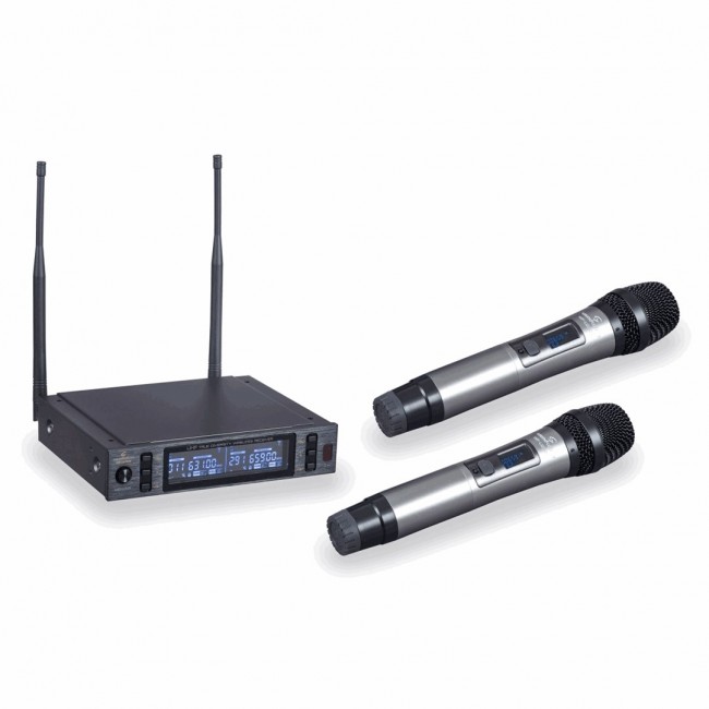 Soundsation WF-U2302HH - podw jny system UHF 630-660 MHz z dwoma mikrofonami do ręki