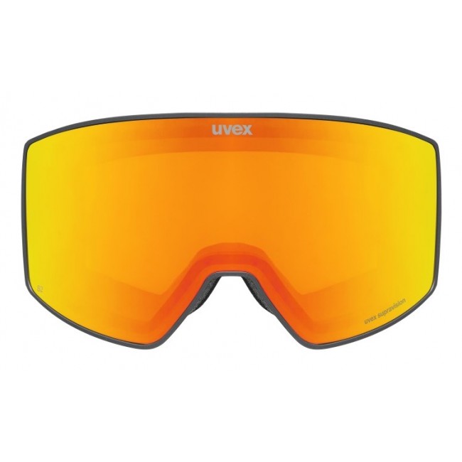 Uvex Skibrille scenic FM winter sport goggles Black Men Red Spherical lens