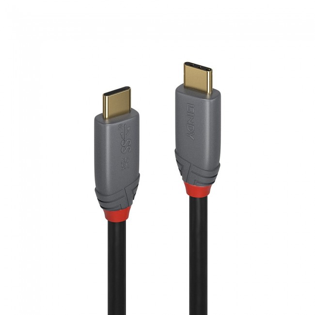 Lindy 1.5m USB 3.2 Type C to C Cable, 20Gbps, 5A, PD, Anthra Line Lindy 1.5m USB 3.2 Type C to C Cable, 20Gbps, 5A, PD, Anthra Line