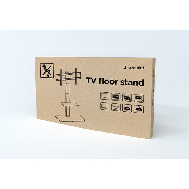 Gembird TVS-86ST-01 TV floor stand, 43