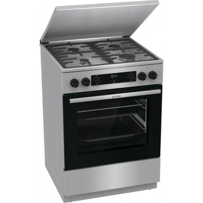 Gorenje GKS6C71XF Freestanding cooker with oven Silver