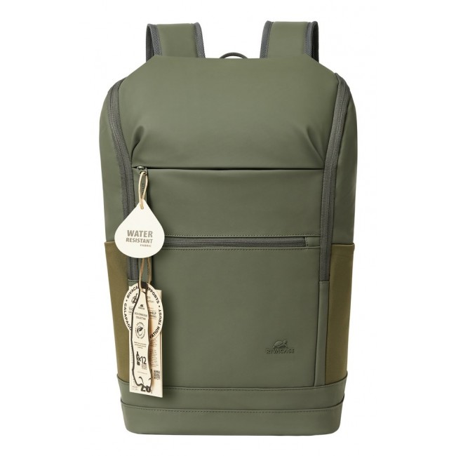 Rivacase Eden backpack Travel backpack Olive PU leather, Polyester, Recycled polyethylene terephthalate (rPET) Rivacase Eden backpack Travel backpack Olive PU leather, Polyester, Recycled polyethylene terephthalate (rPET)