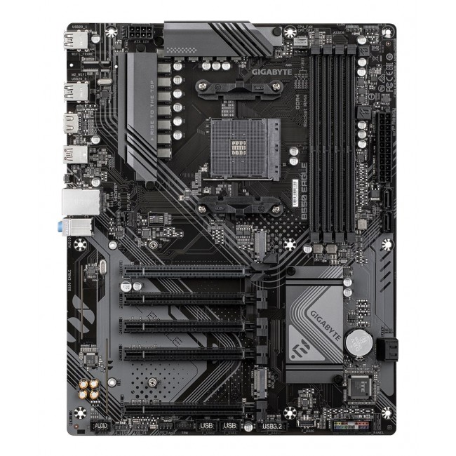 GIGABYTE B550 EAGLE Motherboard - AMD Ryzen 5000 G-Series CPUs, 10+3+1 Phases VRM, up to 3200MHz DDR4, 1xPCIe 4.0 + 1xPCIe 3.0 M.2, 1GbE LAN, USB 3.2 Gen 2