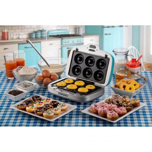 Ariete 1972 Sandwiches & Cookies Party Time, Multifunction Electric Griddle, 700 Watt, 3 non-stick and interchangeable plates, Blue