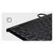 KeySonic KSK-5011ELC (DE) keyboard Home USB QWERTZ German Black
