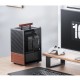 Jonsbo T6 PC Case, Mini-Tower, Mini-ITX, Tempered Glass, Wood, black