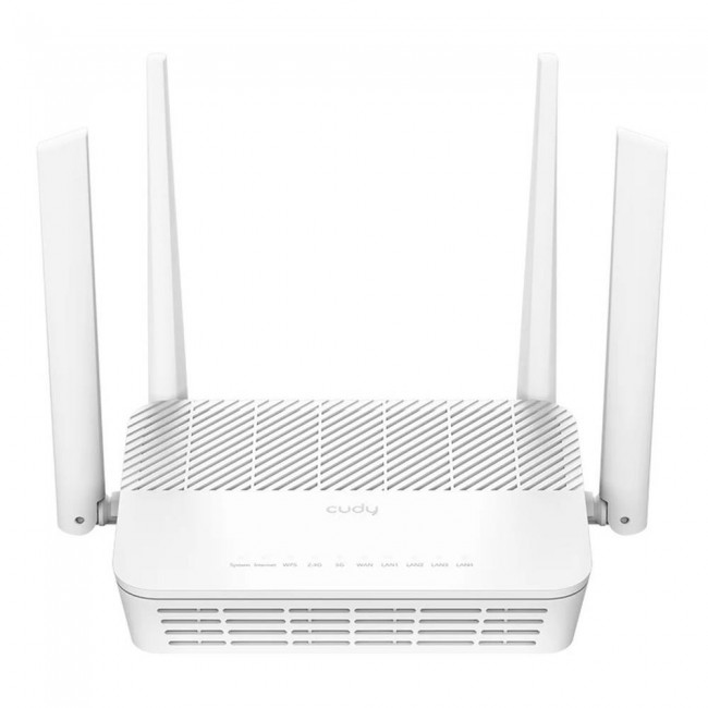 Cudy AX3000 2.5G Mesh Wi-Fi 6 Router, WR3000H 1.0 wireless router 2.5 Gigabit Ethernet Dual-band (2.4 GHz / 5 GHz) White