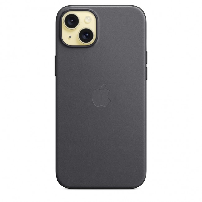 Apple iPhone 15 Plus FineWoven Case with MagSafe - Black Apple iPhone 15 Plus FineWoven Case with MagSafe - Black
