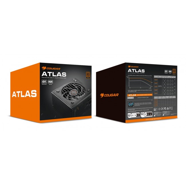 COUGAR Power Supply ATLAS 550W ATX / 80 Plus Bronze