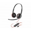 HP Poly Blackwire 3220 Stereo USB-C Headset +USB-C/A Adapter