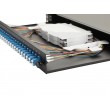 Equip 24-Port Fiber Optic Splice Box, LC Duplex, OS2, 1U, Equipped, Black