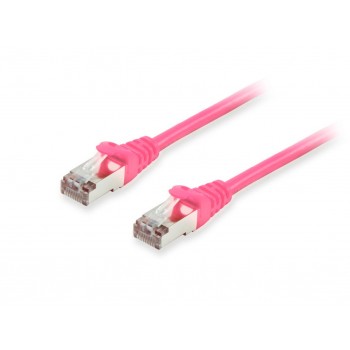Equip Cat.6A S/FTP Patch Cable, Pink, 25m