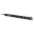 Digitus DN-95441 power distribution unit (PDU) 7 AC outlet(s) 1U Black, Silver