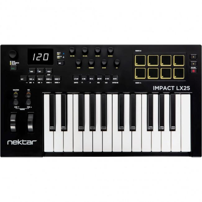 Nektar Impact LX 25 mkIII - MIDI keyboard 25 keys USB, black