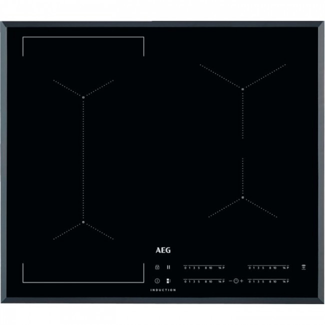 AEG IKE64441FB Black Built-in 60 cm Zone induction hob 4 zone(s)