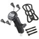 RAM Mounts X-Grip Phone Mount with Motorcycle Handlebar Clamp Base