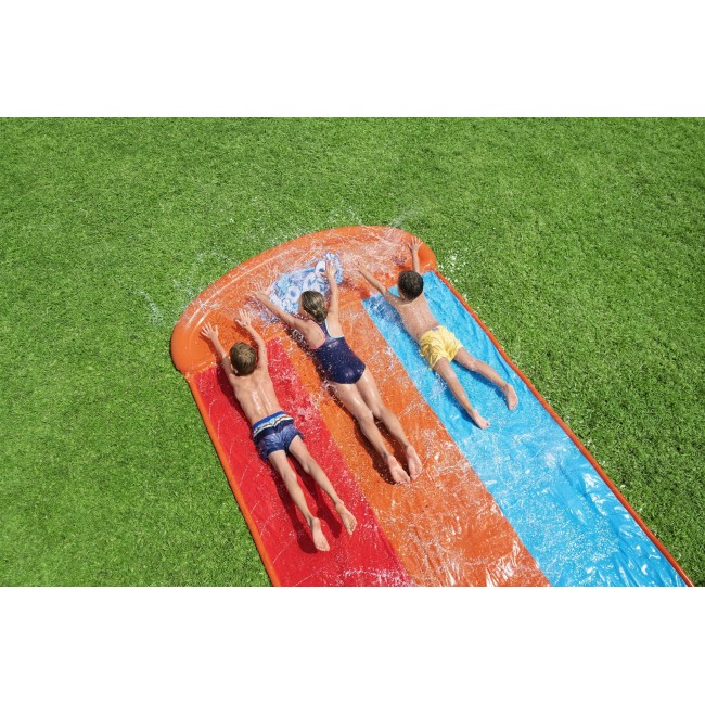 Bestway H2OGO! Triple Water Slide with Tsunami Splash Ramp 4.88 m