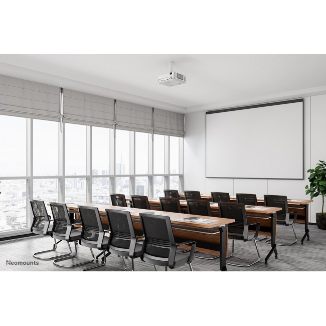 Neomounts BEAMER-C80WHITE Beamer ceiling mount - h 13-20 cm - full motion Neomounts BEAMER-C80WHITE Beamer ceiling mount - h 13-20 cm - full motion
