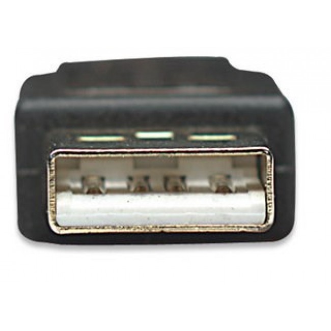 Manhattan USB-A to USB-A Extension Cable, 10m, Male to Female, Active, 480 Mbps (USB 2.0), Daisy-Chainable, Built In Repeater, Hi-Speed USB, Black, Three Year Warranty, Equivalent to USB2AAEXT10M.