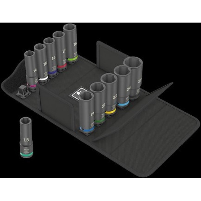 Wera 05004841001 impact socket Impact socket set Black