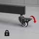 Maclean TV stand / cart, camera shelf, on wheels, 37-70