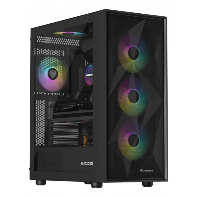 GENESIS NLG-2321 computer cooling system Computer case Liquid cooling kit Black GENESIS NLG-2321 computer cooling system Computer case Liquid cooling kit Black
