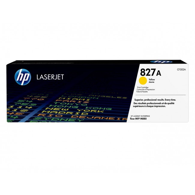 HP 827A Yellow Original LaserJet Toner Cartridge HP 827A Yellow Original LaserJet Toner Cartridge