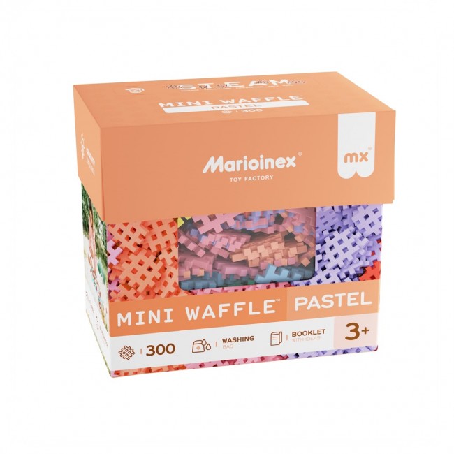 MARIOINEX Mini Waffle Pastel Building Blocks, 300 pieces MARIOINEX Mini Waffle Pastel Building Blocks, 300 pieces
