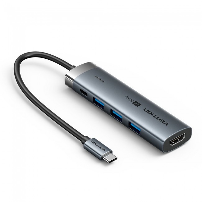 Vention 5-in-1 USB-C Hub 100W PD 5Gbps 4K@60Hz