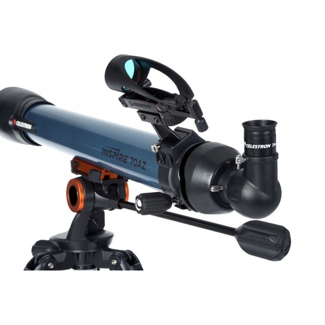 Celestron Inspire 70AZ Refractor 35x Black, Blue