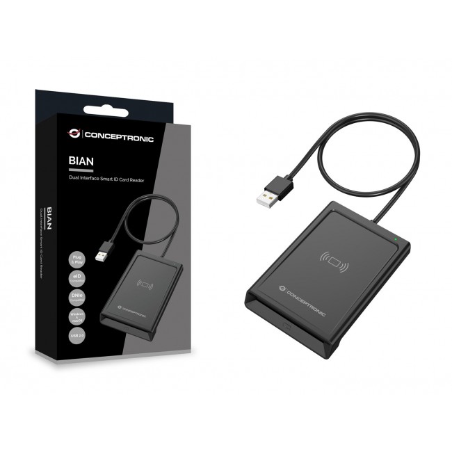 Conceptronic BIAN11B Dual Interface Smart ID Card Reader