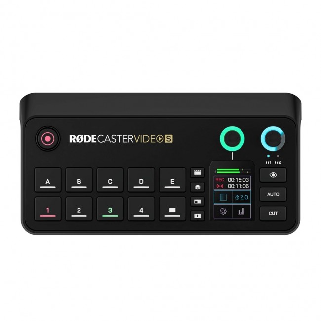 R DECaster Video S - video and audio production console, black