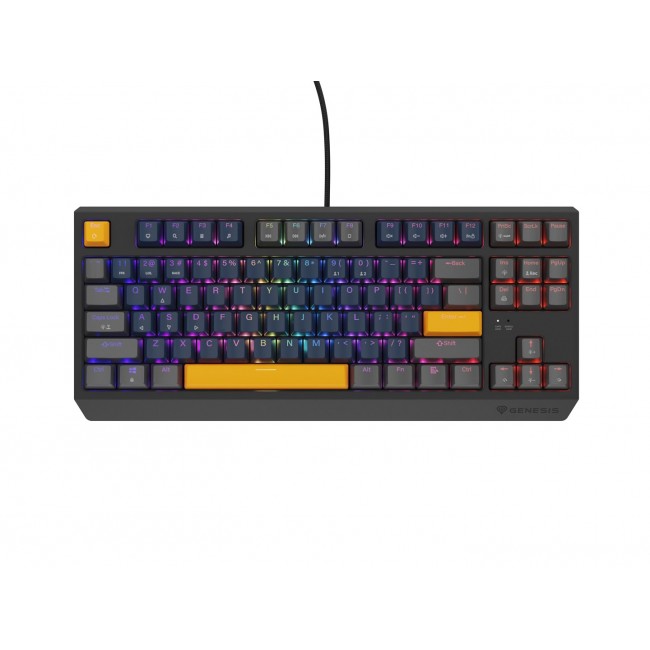 GENESIS THOR 230 TKL keyboard Gaming USB + RF Wireless + Bluetooth QWERTY Black, Blue, Grey, Orange GENESIS THOR 230 TKL keyboard Gaming USB + RF Wireless + Bluetooth QWERTY Black, Blue, Grey, Orange