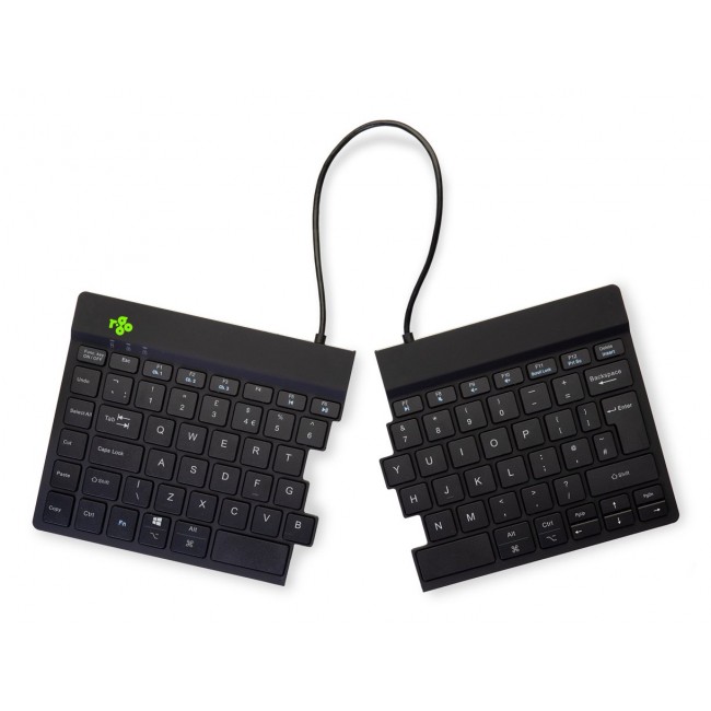 R-Go Tools Ergonomic keyboard R-Go Split Break with break software, ergonomic split keyboard, QWERTY (UK), Bluetooth, black